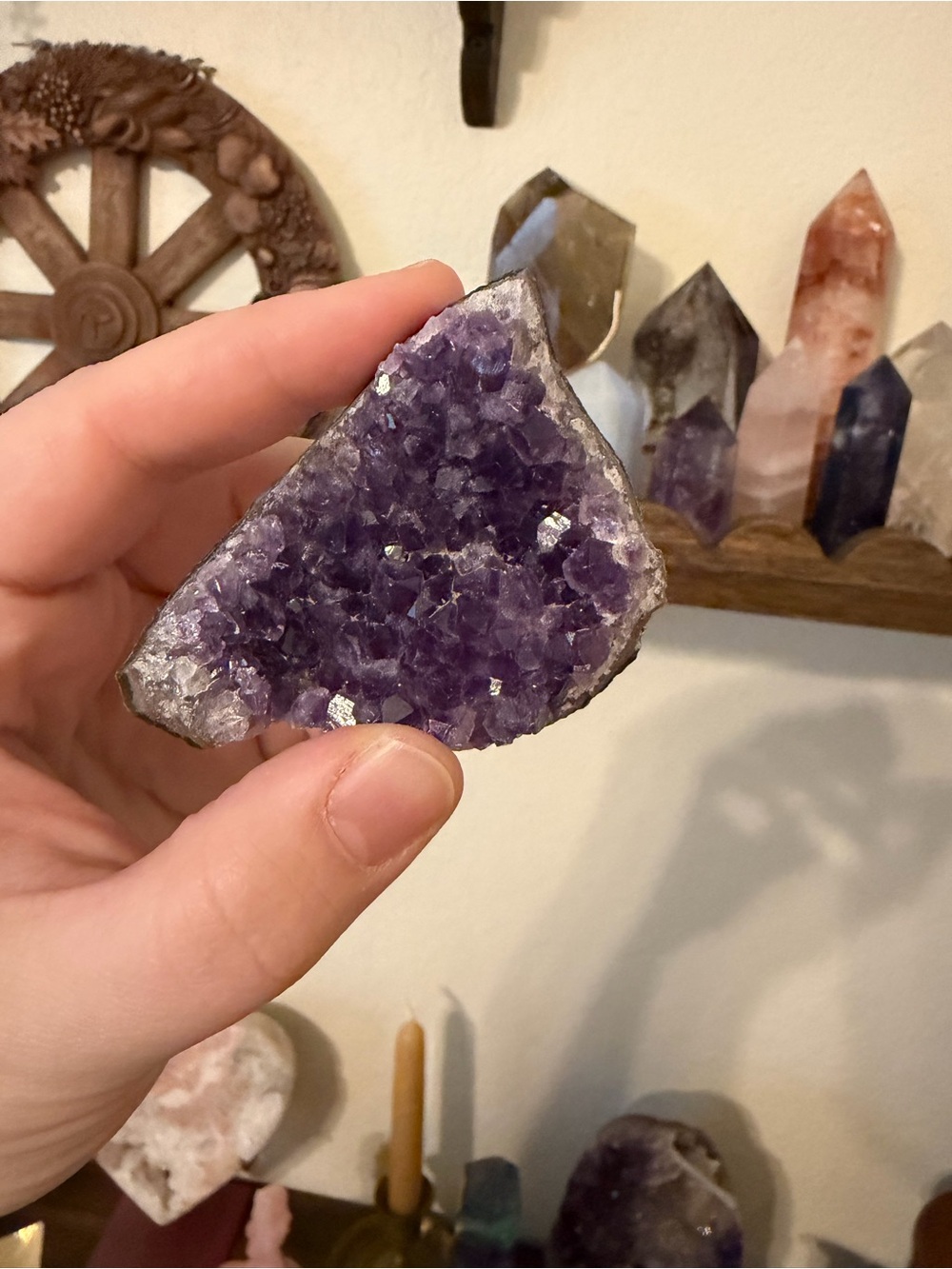 Small Purple Amethyst Druzy Cluster – 68g
